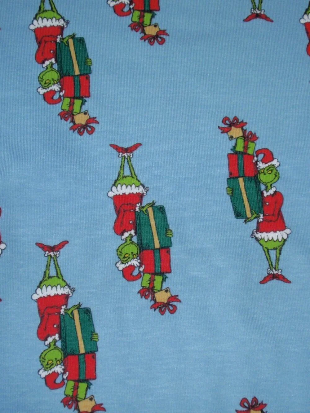 NWT Hanna Andersson Soft Tencel Grinch Blue Pajamas Unisex Boy Girl 100 110 4 5